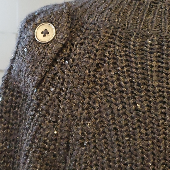 NWOT Jennifer Lopez Sequenced Snap Caridgan - Picture 9 of 15